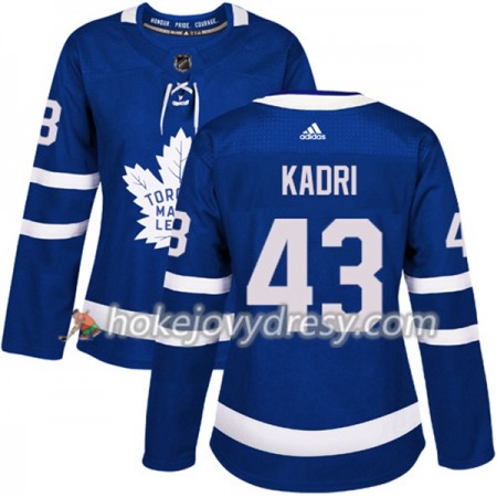 Dámské Hokejový Dres Toronto Maple Leafs Nazem Kadri 43 Adidas 2017-2018 Modrá Authentic